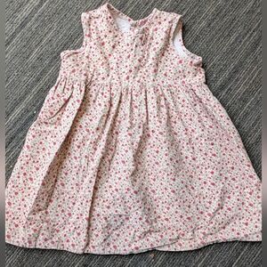 Free With Purchase Floral Kids Dress - Pink and White